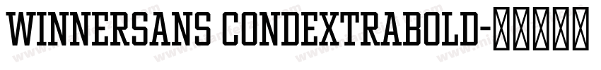WinnerSans CondExtraBold字体转换